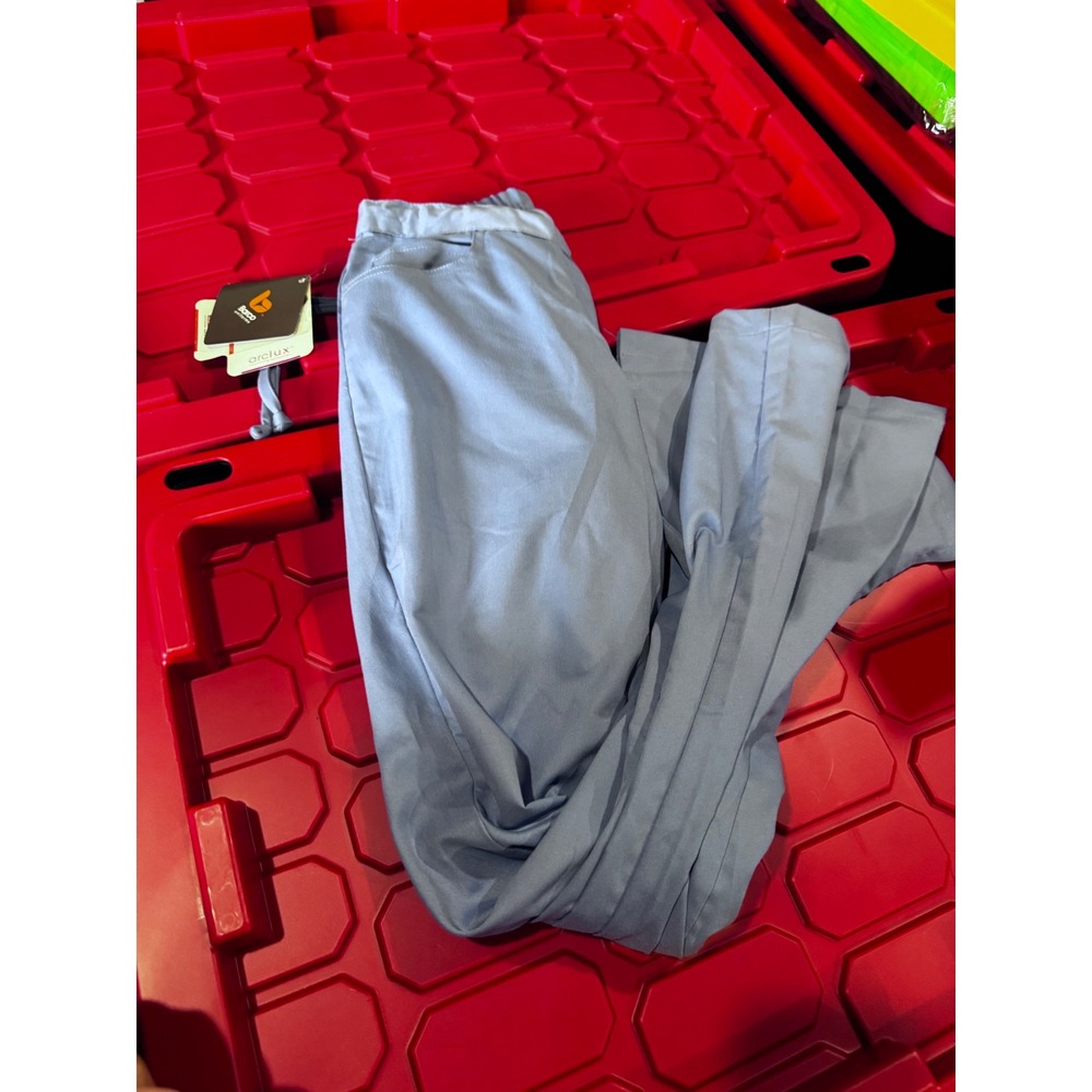 Barco Uniforms Arclux Scrub Pants Light Blue Drawstring Medical Bottoms NWT